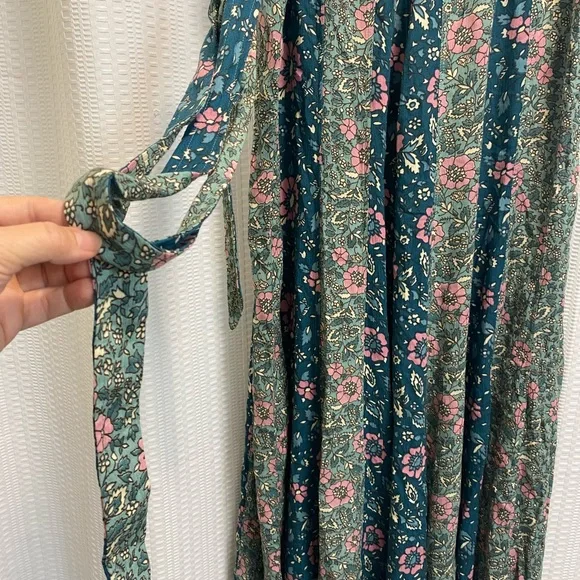 New Free People Bali Sultry Boho Flare Pants Sage  size S - Picture 6 of 8